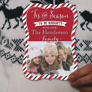 Cartes Pour Fêtes Annuelles C'Est La Saison D'Être Naughty   Vacances photos r