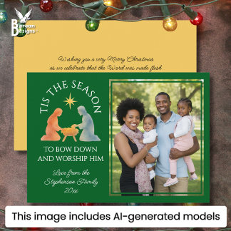 Cartes Pour Fêtes Annuelles C'EST LA SAISON Modern Family Photo Noël