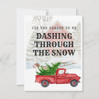 Cartes Pour Fêtes Annuelles C'est la saison pour aller vite dans la neige