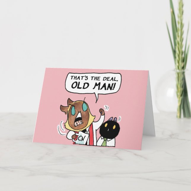 Cartes Pour Fêtes Annuelles C'est l'affaire, vieux ! (Devant)