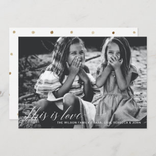 Cartes Pour Fêtes Annuelles C'est l'amour Simple Script Photo Valentines Day