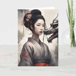 Cartes Pour Fêtes Annuelles C'Est L'Année Du Dragon 2024