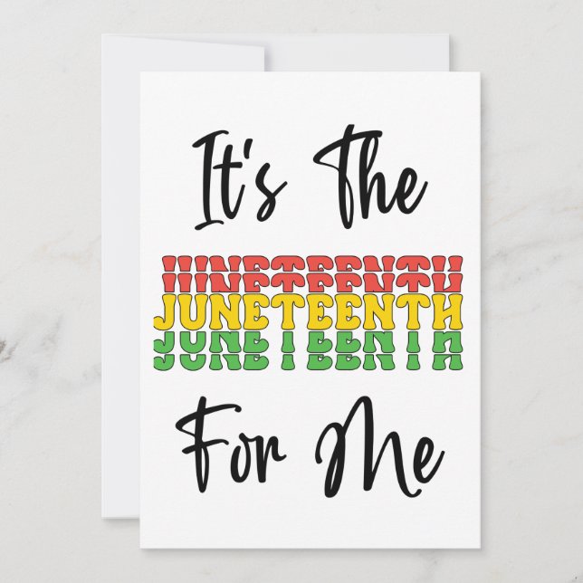 Cartes Pour Fêtes Annuelles C'Est Le 11 Juillet Pour Moi Melanin Black Sista B (Devant)