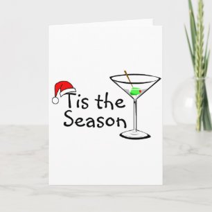 Cartes Pour Fêtes Annuelles C'Est Le Martini De Noël De Saison
