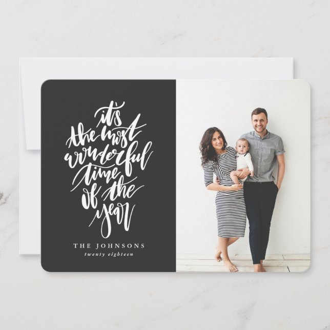 Cartes Pour Fêtes Annuelles C'est le moment le plus merveilleux de l'année (Devant)