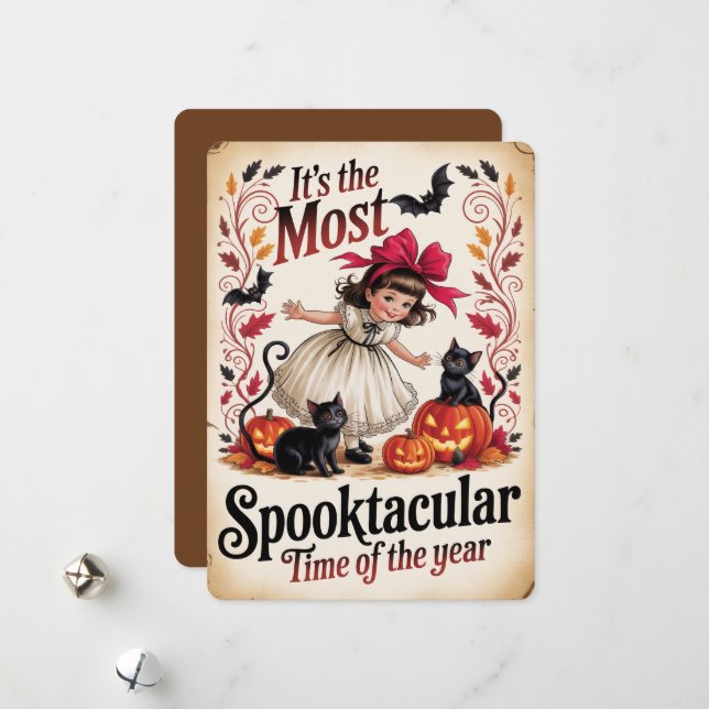 Cartes Pour Fêtes Annuelles "C'est le moment le plus Spooktaculaire de l'année (Devant/Arrière en situation)
