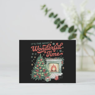 Cartes Pour Fêtes Annuelles C'est le plus merveilleux moment de Noël Vintage 
