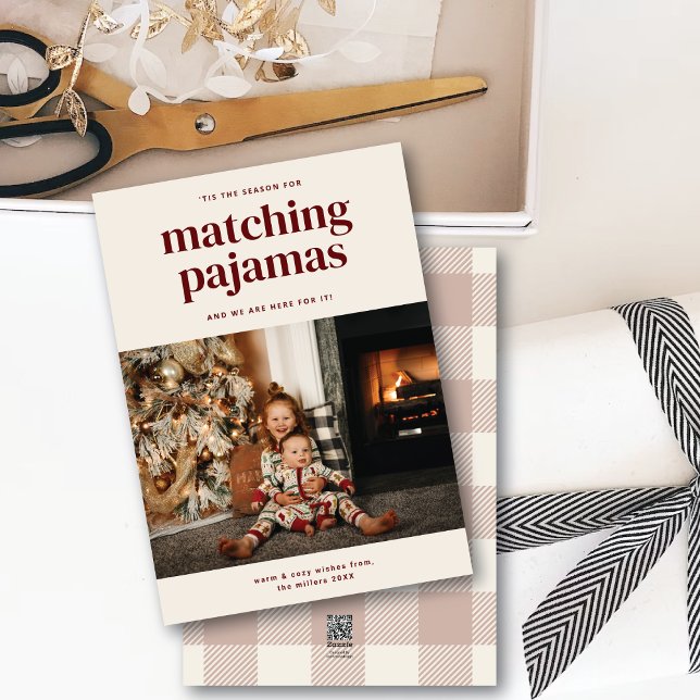 Cartes Pour Fêtes Annuelles 'C'est mignon Pyjamas Correspondant Saison Un Cart (Créateur téléchargé)