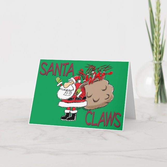 Cartes Pour Fêtes Annuelles C'est Noël crustacéen ! (Devant)