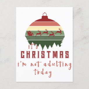 Cartes Pour Fêtes Annuelles C'est Noël, je ne suis pas adroit aujourd'hui