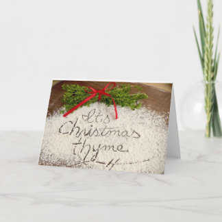 Cartes Pour Fêtes Annuelles C'est Noël Thyme