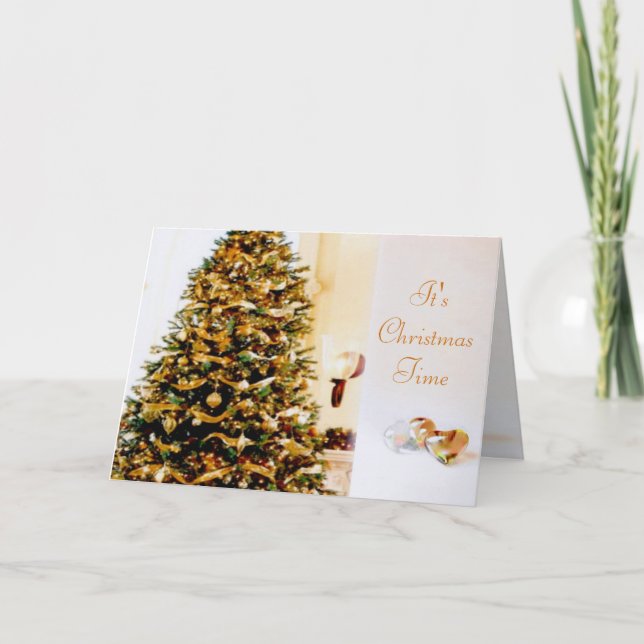 Cartes Pour Fêtes Annuelles C'est Noël Time Card (Devant)