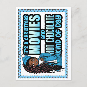 Cartes Pour Fêtes Annuelles C'est un genre de films de Noël et de chocolat cha