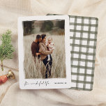 Cartes Pour Fêtes Annuelles C'est une vie merveilleuse | Élégante photo de Noë<br><div class="desc">Capturez la magie de la saison avec cette carte photo de Noël élégante. Votre photo de portrait est encadrée par une bordure blanche peinte à la main avec des bords rugueux et artistiques, ce qui lui donne un look unique et artisanal. Sous la photo, "It’s a Wonderful Life" est écrit...</div>
