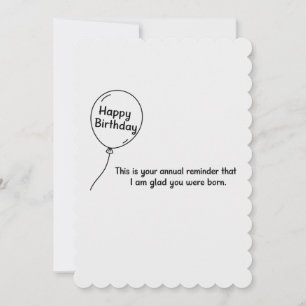 Cartes Pour Fêtes Annuelles C'est votre rappel annuel drôle d'anniversaire