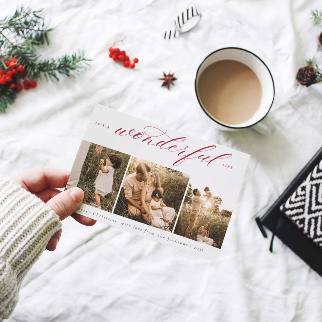 Cartes Pour Fêtes Annuelles C'est Wonderful Life (Créateur téléchargé)