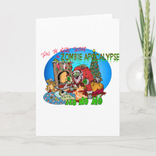 Cartes Pour Fêtes Annuelles C'était la nuit avant les zombies