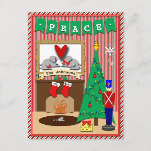 Cartes Pour Fêtes Annuelles Cette nuit avant Noël ・ 2 Bas