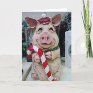 CARTES POUR FÊTES ANNUELLES CETTE PETITE PIGGIE DIT JOYEUX NOËL AVEC AMOUR