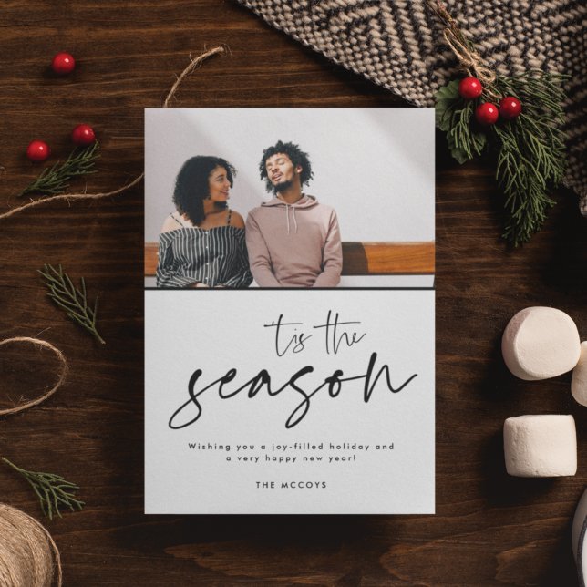 Cartes Pour Fêtes Annuelles Cette saison Photo moderne Noël (Créateur téléchargé)