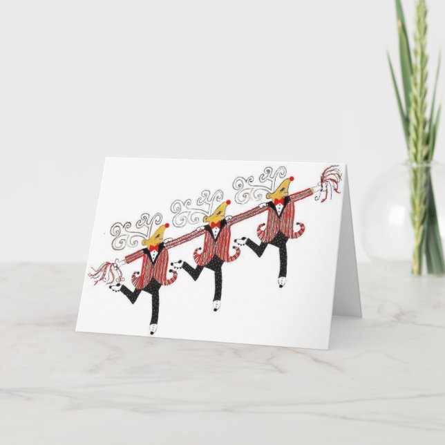 Cartes Pour Fêtes Annuelles Ch?ur de renne (Devant)