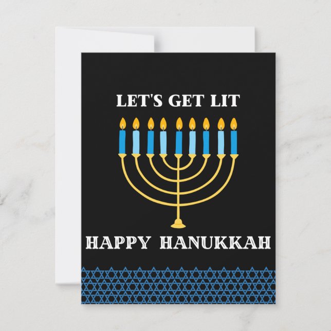 Cartes Pour Fêtes Annuelles Chag Hanoukka Sameach 2021 (Devant)