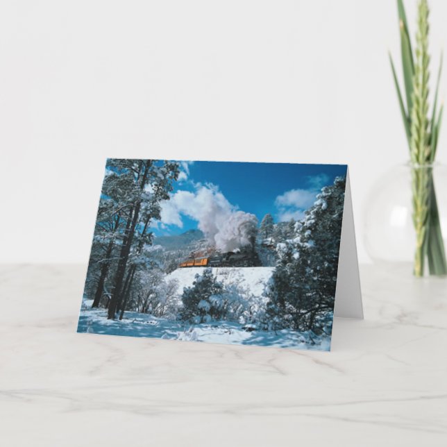 Cartes Pour Fêtes Annuelles Chaîne hivernale (Devant)