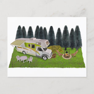 Cartes Pour Fêtes Annuelles Chalet cabine dans la forêt