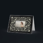 Cartes Pour Fêtes Annuelles Chalet de feuillage d'hiver<br><div class="desc">Toutes les photographies sont affichées. This product is only intended to be purchased once sample photographique replaced with your own images.</div>