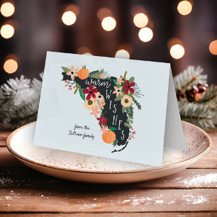 Cartes Pour Fêtes Annuelles Chaleureuses salutations de Floride