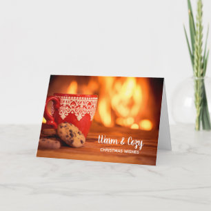 Cartes Pour Fêtes Annuelles Chaleureux et cosy voeux de Noël