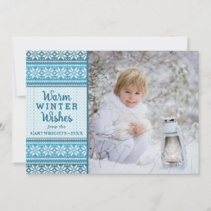 Cartes Pour Fêtes Annuelles Chaleureux hiver Souhaits Flamme de neige Sweater