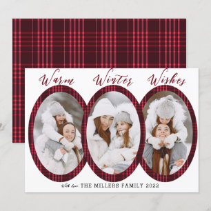 Cartes Pour Fêtes Annuelles Chaleureux hiver Wives 3 Photo Collage