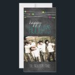 Cartes Pour Fêtes Annuelles Chalkboard<br><div class="desc">Chalkboard Christmas Holiday Card Created by Colourful Designs Inc. Copyright-2014 Tout texte can be modifiée.</div>
