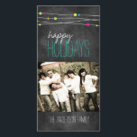 Cartes Pour Fêtes Annuelles Chalkboard Customizable<br><div class="desc">Chalkboard Christmas Holiday Card Created by Colourful Designs Inc. Copyright-2014. Tout texte can be modifiée.</div>