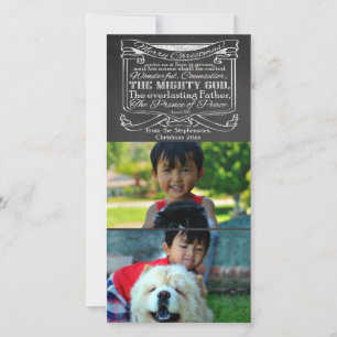 Cartes Pour Fêtes Annuelles Chalkboard Écriture Christian Noël 2 Pic