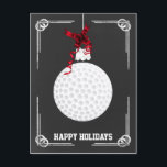 Cartes Pour Fêtes Annuelles chalkboard golfer Christmas Cards<br><div class="desc">chalkboard golf ball ornament Holiday Greeting Cards by interest. Professional holiday cards are industry specific holiday greetings cards. These occupation specific holiday cards will add a touch of uniqueness to your Holiday greetings</div>