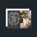 Cartes Pour Fêtes Annuelles Chalkboard Mistletos Script Joyeux Noël Photo<br><div class="desc">'Je Vous Souhaite Un Très Joyeux Noël' Typographie De Salutation Blanche Dans Un Cadre Vintage Traditionnel Défilé, Panneau Rustique De Noël Avec Mistletoes Photo Holiday Carte Postale. Conçu par fat*fa*tin. Facile à customiser avec votre propre texte, photo ou image. Pour des demandes personnalisées, veuillez contacter fat*fa*tin directement. Des frais personnalisés...</div>