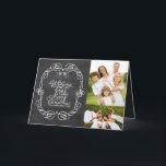 Cartes Pour Fêtes Annuelles Chalkboard Mistletos Script Joyeux Noël Photo<br><div class="desc">'Je Vous Souhaite Un Très Joyeux Noël' Typographie De Salutation Blanche Dans Un Cadre Vintage Traditionnel Défilé, Panneau Rustique De Noël Avec Mistletoes 2 Photo Collage Carte De Vacances. Conçu par fat*fa*tin. Facile à customiser avec votre propre texte, photo ou image. Pour des demandes personnalisées, veuillez contacter fat*fa*tin directement. Des...</div>