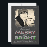 Cartes Pour Fêtes Annuelles Chalkboard Que vos jours soient Joyeux Noël brilla<br><div class="desc">Chalkboard Que vos Jours soient Joyeux Carte Photo de Noël.</div>