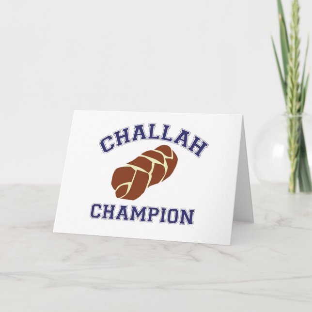 Cartes Pour Fêtes Annuelles Challah Baker (Devant)