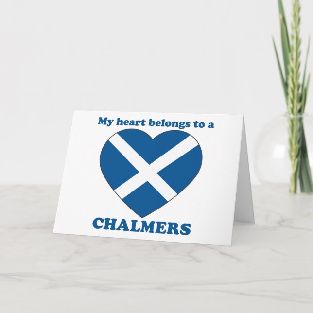 Cartes Pour Fêtes Annuelles Chalmers (Devant)