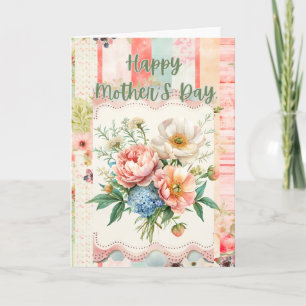 Cartes Pour Fêtes Annuelles Champ de Fleurs sauvages florissants