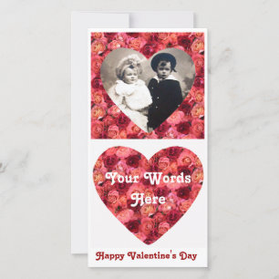 Cartes Pour Fêtes Annuelles CHAMP rose, rouge vif rose rouge vif