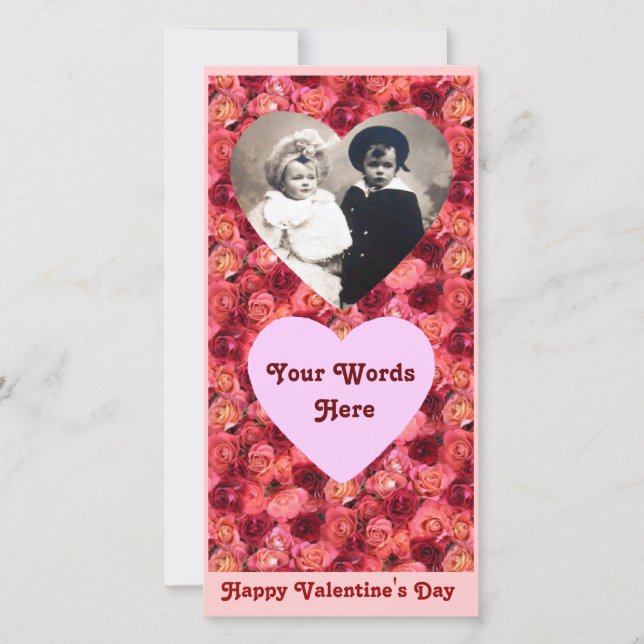 Cartes Pour Fêtes Annuelles CHAMP rose, rouge vif rose rouge vif (Devant)