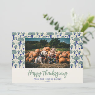 Cartes Pour Fêtes Annuelles Champignon bon thanksgiving Automne automne photo