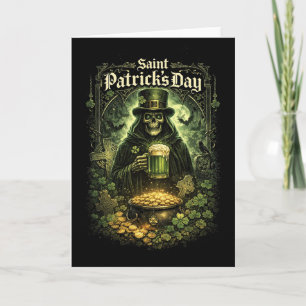 Cartes Pour Fêtes Annuelles Chance Sombre de la Saint-Patrick