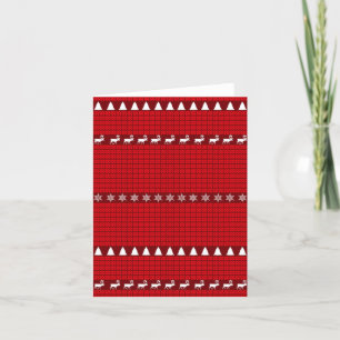 Cartes Pour Fêtes Annuelles Chandail blanc rouge Noël