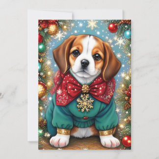 Cartes Pour Fêtes Annuelles Chandail de Noël beagle Dog