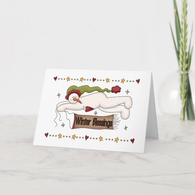 Cartes Pour Fêtes Annuelles Chandails et cadeaux d'hiver (Devant)